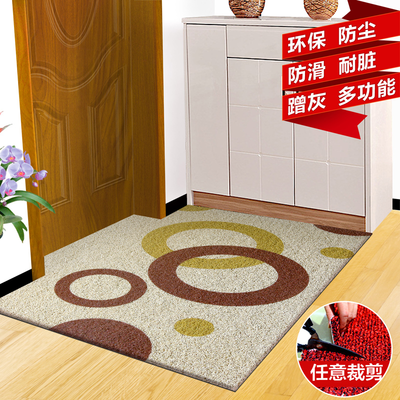 丝圈脚垫可裁剪地毯家用地垫进门入户门垫门厅防滑垫塑料PVC垫子