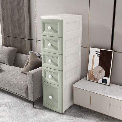 20/25/37cm夹缝塑料收纳柜子抽屉式厨房窄缝隙储物柜卫生间置物架