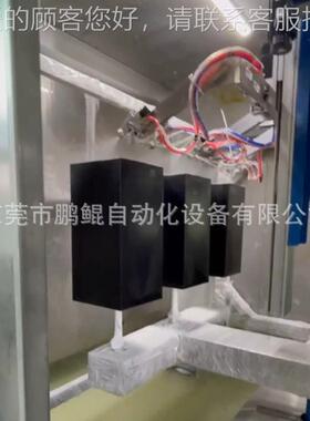 建福州塑胶花福盆两涂撒PK202112涂点喷漆设备 花盆喷能机带吸盘