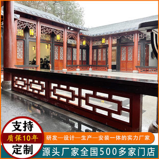 仿古防腐木木屋厂家民宿木屋复古木结构房屋实木可移动住人