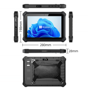 10寸工业手持windows三防平板电脑扫描RFID数据采集指纹可加lora