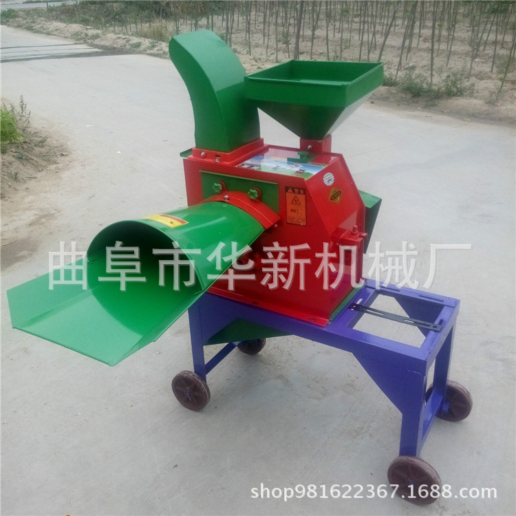 江西小型秸秆粉碎机多功能揉丝机羊饲料铡草揉搓粉碎机