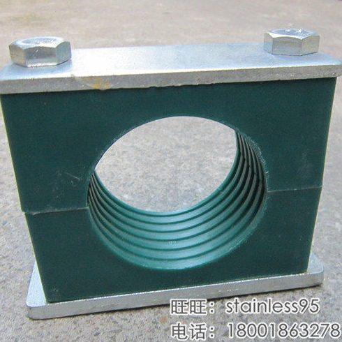 重型带盖板塑料卡箍油管管卡标准管夹100 108 114 133 140 168mm