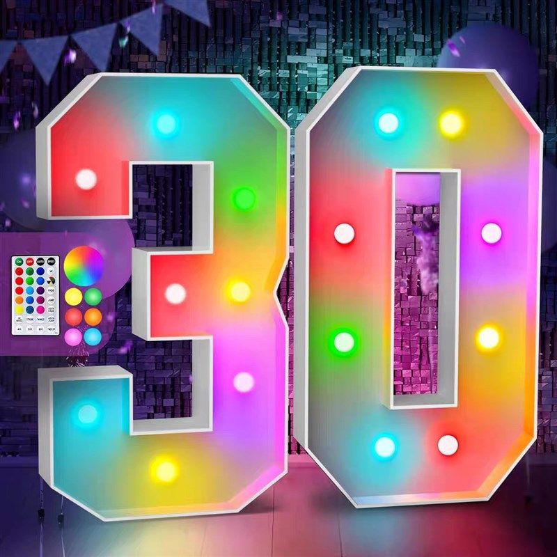 婚庆发光英文球泡颗粒字母灯求婚灯七彩变色字母灯led数字灯定制,节庆用品/礼品,装饰灯,淘宝优惠券,粉丝福利购,淘宝优惠卷
