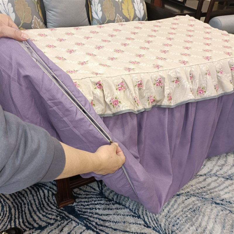 新款烤火被加厚可拆洗电取暖桌罩升降茶几烤火被罩脱胆电火炉被套