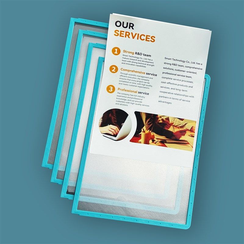 A4活页桌面展示可翻页文件夹展示架宣传广告牌菜单价格牌酒水牌