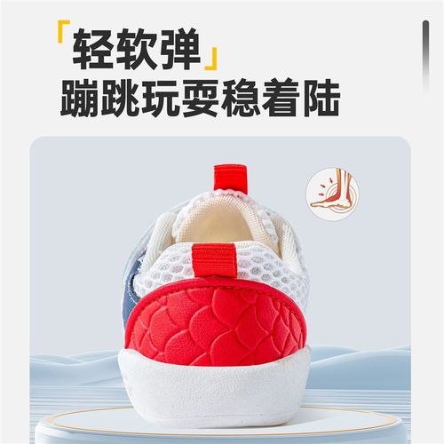 基洛浦夏天男宝宝网面鞋6到12个月女婴幼儿学步鞋子9镂空透气凉鞋