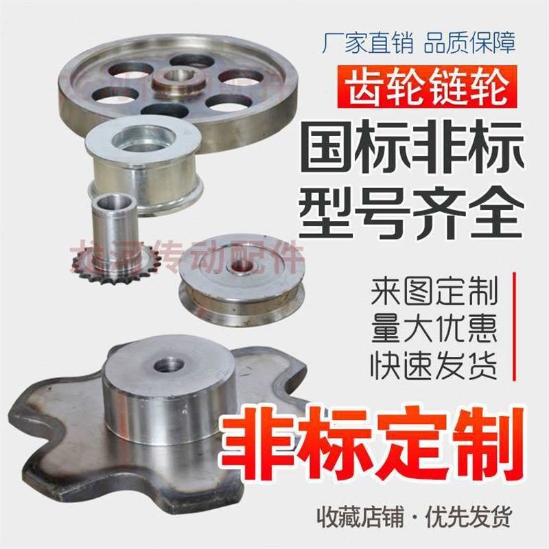 甄选齿轮链轮定 做加工改孔键槽配套齿条双排链轮链条定 制传动配