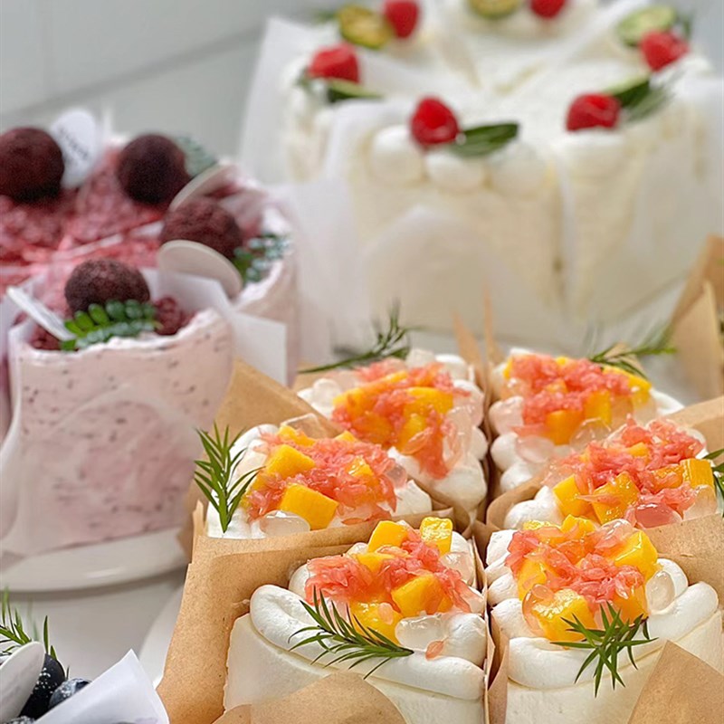 蛋糕切块分隔纸千层包装纸透明围边方形玻璃纸油纸打包纸烘焙用纸