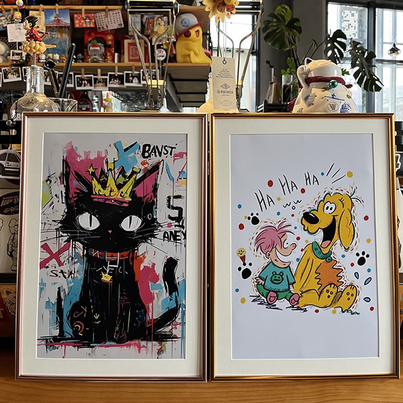 铝合金画框定制a3海报框裱框挂墙a4卡纸装裱展示框正方形相框空框