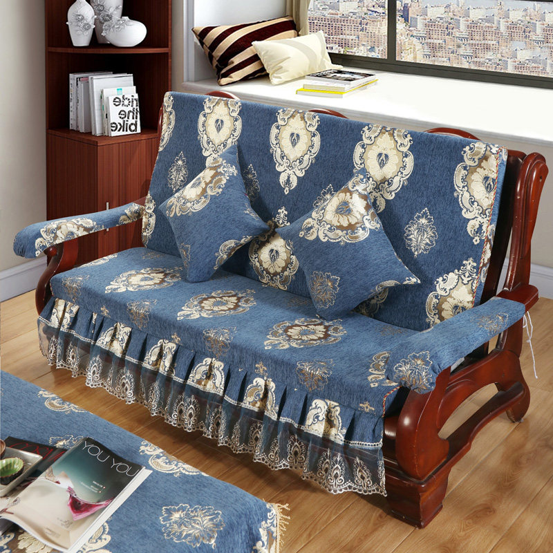 实木沙发垫带靠背中式红木质木头沙发坐垫加厚海绵春秋椅垫子防滑