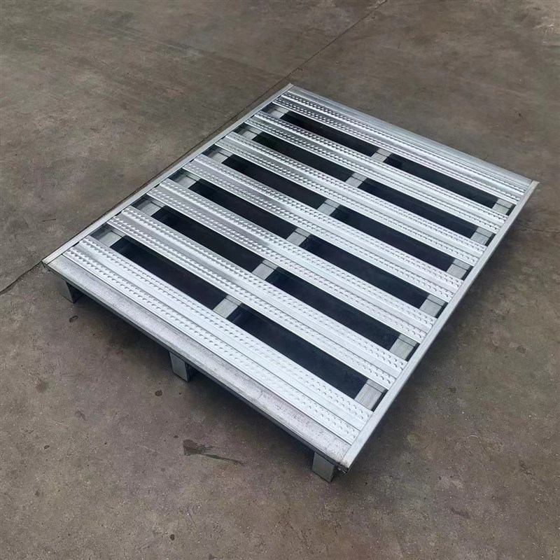 叉车铁托盘钢制仓储重型工业金属栈板物流地牛镀锌半铺川字铁卡板