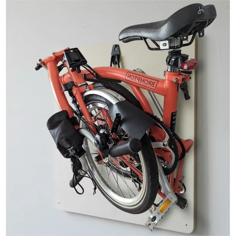【塞尚】壁挂收纳折叠自行车置物架brompton小布自行车落地收纳箱