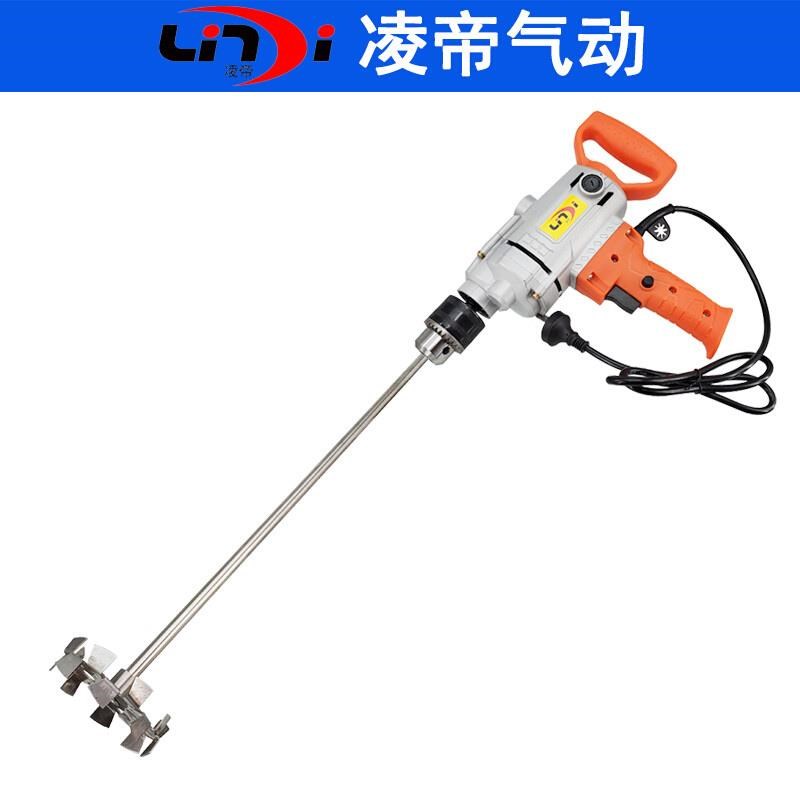 200升铁桶手持式电动搅拌机 吨桶油漆涂料手钻搅拌器腻子粉分散机