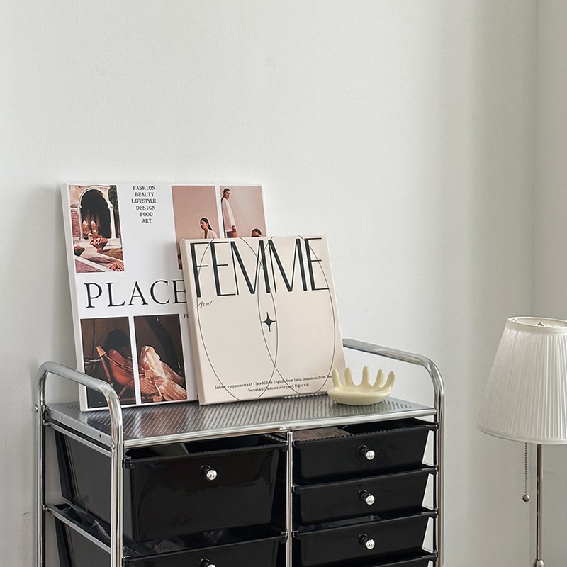 客厅装饰画沙发背景落地字母画ins风极简抽象高级感玄关挂画摆件