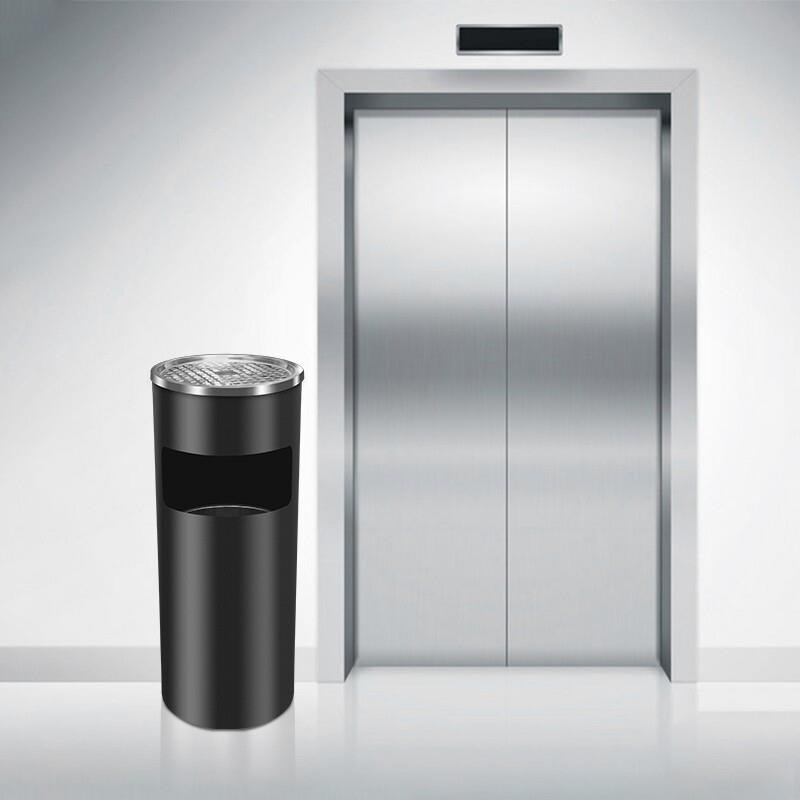 酒店大堂不锈钢垃圾桶带烟灰缸宾馆立式烟灰桶电梯口走廊吸灰桶烟