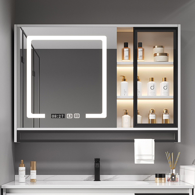 浴室镜柜智能单独挂墙式75/85/95/105/115cm化妆室W收纳一体置物