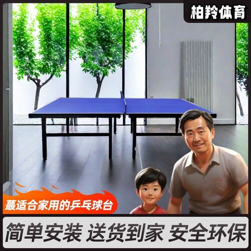 专业室内外乒f乓球桌乒乓球台可折叠移动家用折叠式防雨防晒