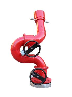 固定式我干消防炮PS40W不锈钢直流喷雾两用 360度旋转俯仰水炮