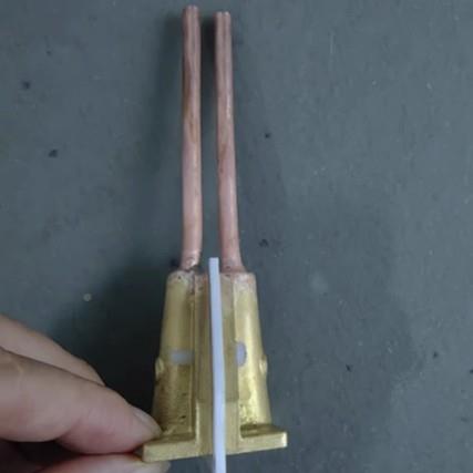 厂家惠直优供高频铜感应头高频锯片焊头接机底座线圈件接头焊底座