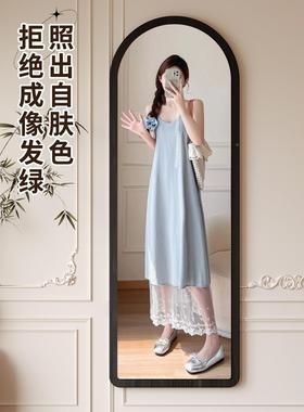 中古全身镜YTF落镜墙家用镜轻奢子挂穿衣地镜女生卧室简约试衣镜