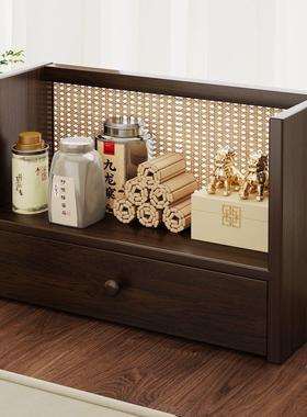 木书实架纳桌面置物架桌上家用立式带抽收架桌子ZJY办公小型简易