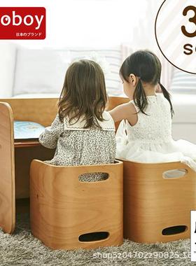 A多功能桌oooy儿b桌椅套装实木多功能子宝宝幼儿园餐桌童椅学习桌