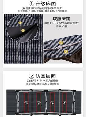 加固防凹RHV折叠床公室单人床午户睡午休床躺椅简陪护易床便办携
