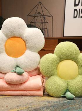 冬季二头合一花朵天枕被子办公室两F5M68121用午睡毯子被午休枕被