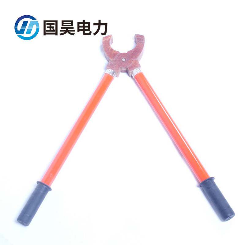 国昊电力绝缘夹钳10kV 杆长1m绝缘钳电力绝缘剥线钳电工虎头钳