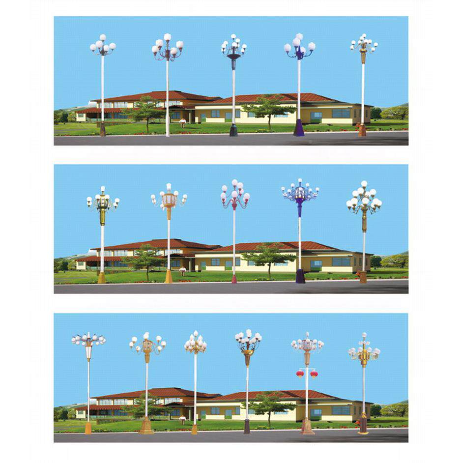 中华灯2观10米1艺米玉兰灯八叉九火ZUU户外市政道路照明术异形景