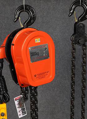 雄狮380v1T/2T/5T环链电动葫芦 电动倒链提升机 挂钩固定式电葫芦