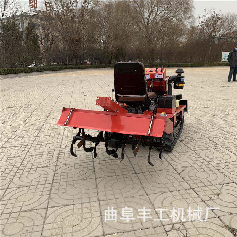 柴油35马力小MZE型履微耕果施园开沟机肥回填一体机家用单杠带拖