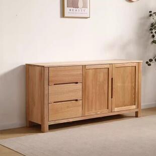 鹿特丹餐橡边柜上下台矮上红木高上架实木MSU餐边架全柜厨房储物