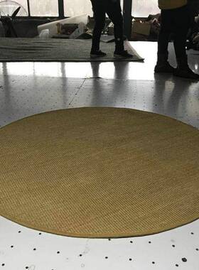 米黄小螺纹猫抓毯堂客L050厅几地毯锁边包边工艺剑麻办公室大地茶