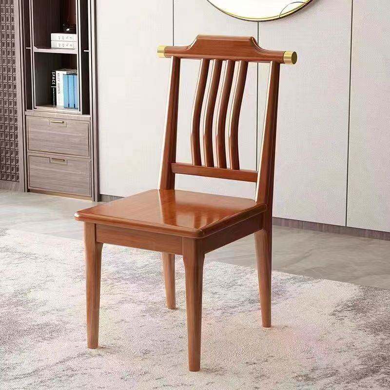 全实木椅子靠背椅餐椅家用简约现代新中式商用酒店餐厅餐桌椅凳子