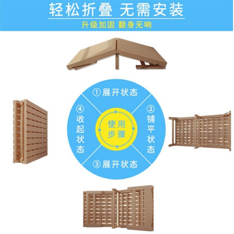 折叠床床单人床成人实简易OWT木午睡家用型经济双人松木板床板式