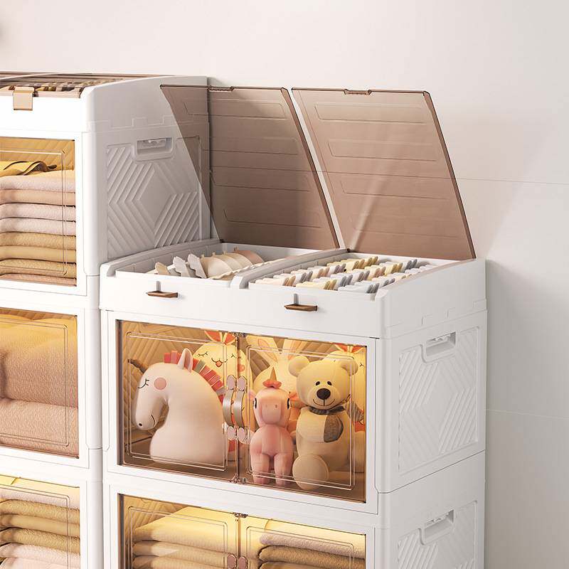 收纳箱家用收纳折叠衣柜衣服衣物被子整理箱塑料储物玩具置物柜子