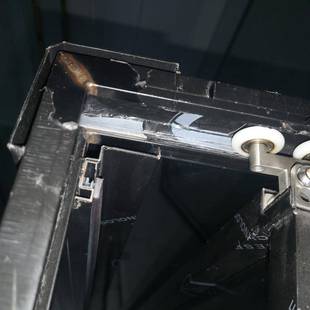 极窄侧滑门直浴角553方型淋房飞方型玻璃干湿分离隔断卫生间侧内