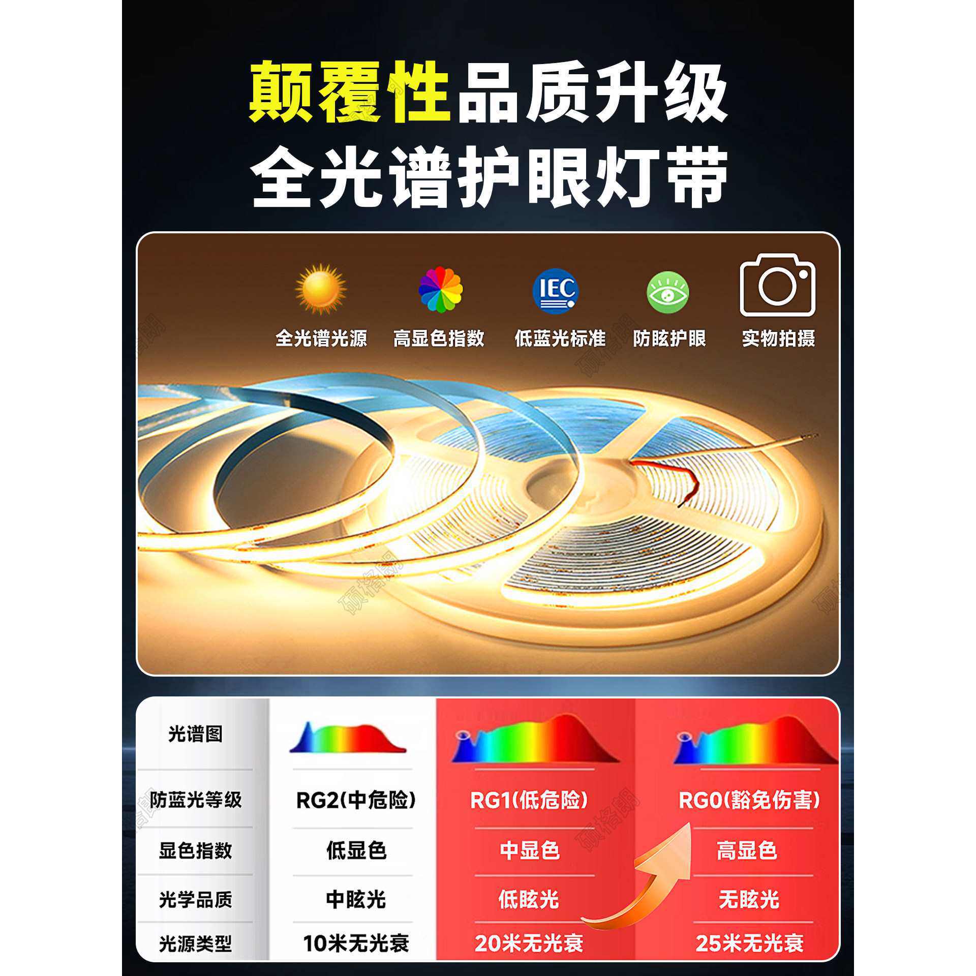 窗帘盒铝槽线型灯45度发光低压24V扇形发光灯条反光悬浮吊顶