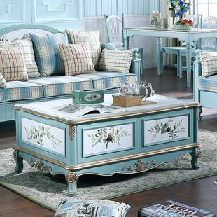 地式 轻简728约现代小型奢美客厅家 中海电视柜户组合实木茶几老式