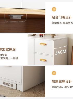 用餐边柜奶油CGV风茶水家子现柜代多功能橱柜客厅柜储物柜厨房靠