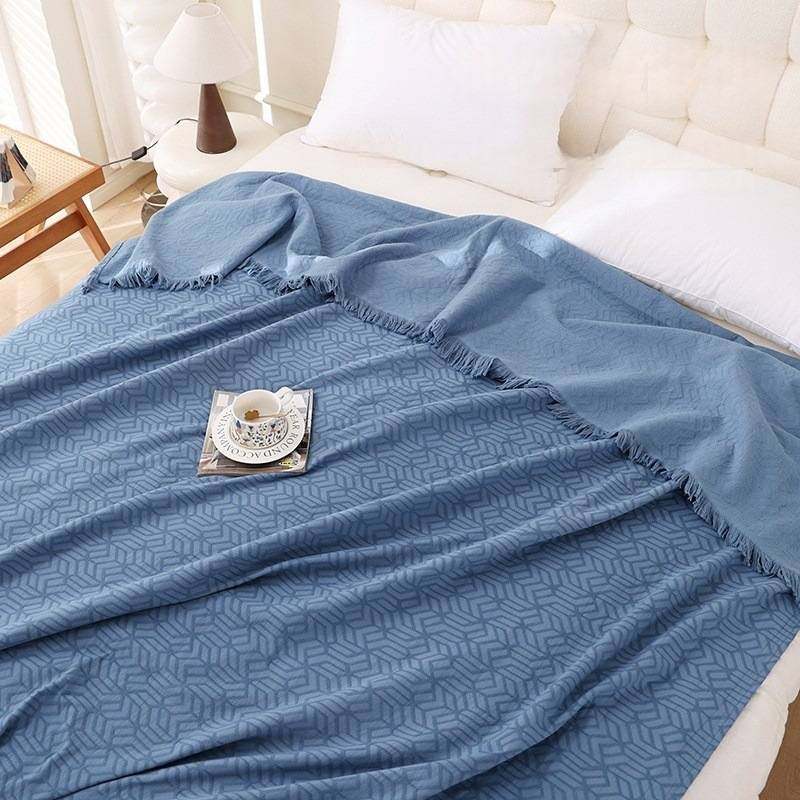 厂家纯棉毛巾被全棉四层纱布盖毯单人双人毛巾毯透气吸汗午睡盖毯