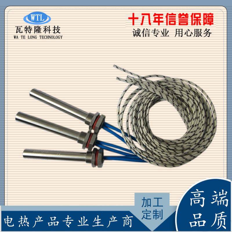 30炉04不锈钢单头加热管20V38V无烟烧935烤电2热管干烧电发热管