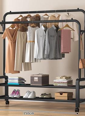 家用衣架落子地立式衣柜新款衣帽加加JEC卧固架宿舍室挂衣架架包