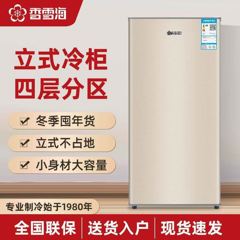 冰箱电立式单门速冻省开门冰柜家用小型香雪海母婴侧冷冻柜耐用