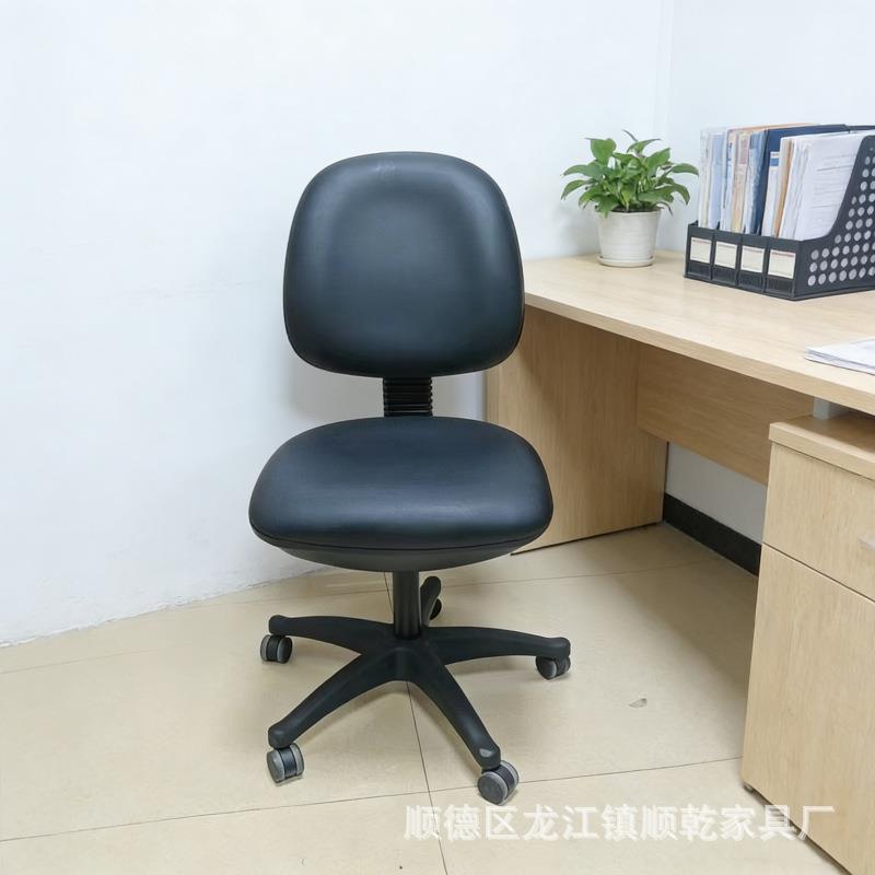 热销布品简约职员办公电脑椅麻绒员工学椅无扶手A001升降生椅新子