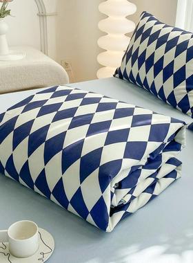 2024新款水洗棉四条印花被夏51614纹被冬件套