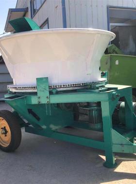 牛圆盘式包秸秆粉碎养殖场QEO打干机湿草料铡草揉丝机羊稻草料碎