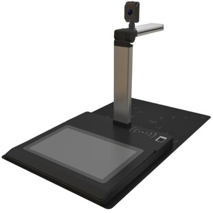 500万像素红目活体识别双摄像头 自动对焦手写签批屏高拍仪一体机